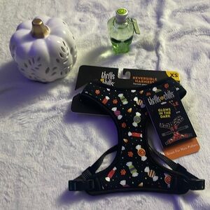 Reversible XS Dog Harness New Halloween Glow In The Dark